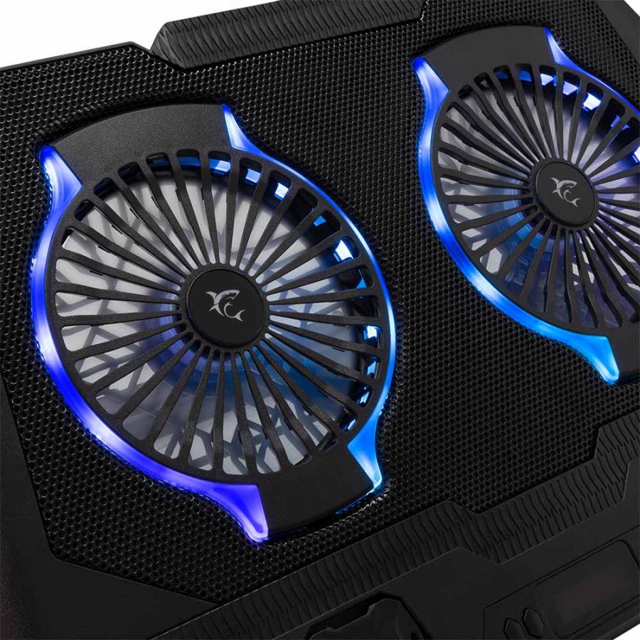 WHITE SHARK COOLING PAD GCP-10 2 FANS RGB
