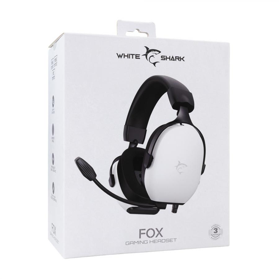 WHITE SHARK GAMING HEADSET GH-2445 WHITE FOR PC, PS4/5, MAC