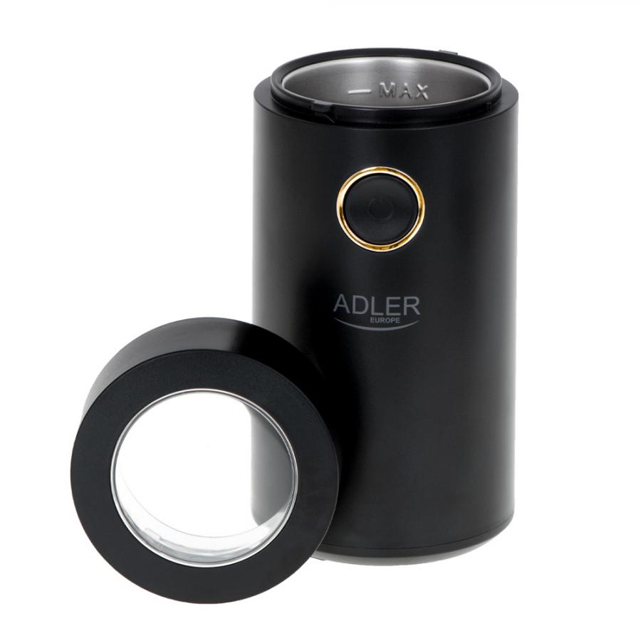 ADLER COFFEE MILL 150W BLACK/GOLD