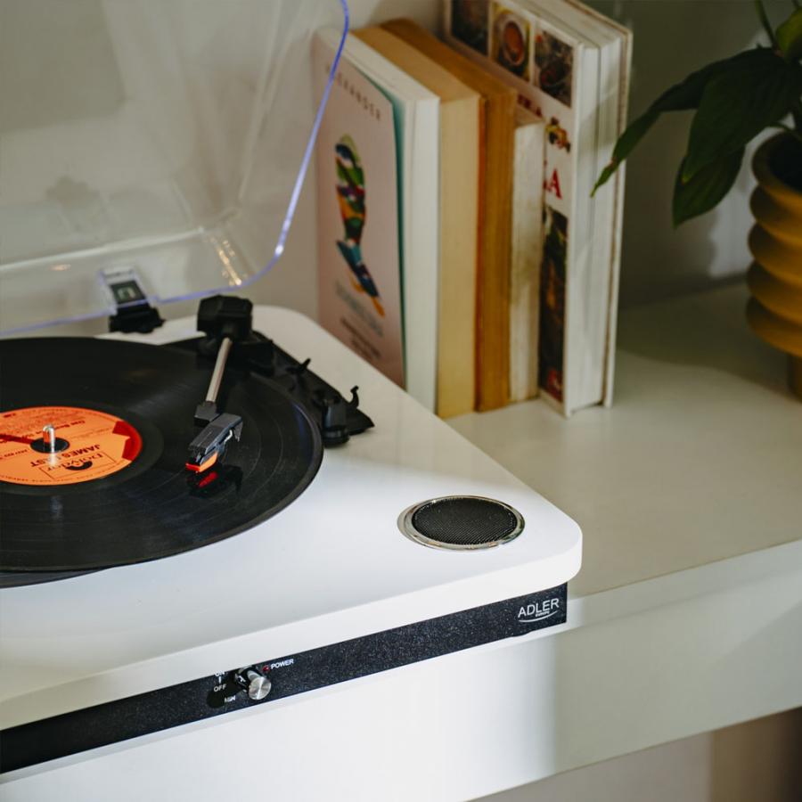 ADLER BT5.4 TURNTABLE WHITE
