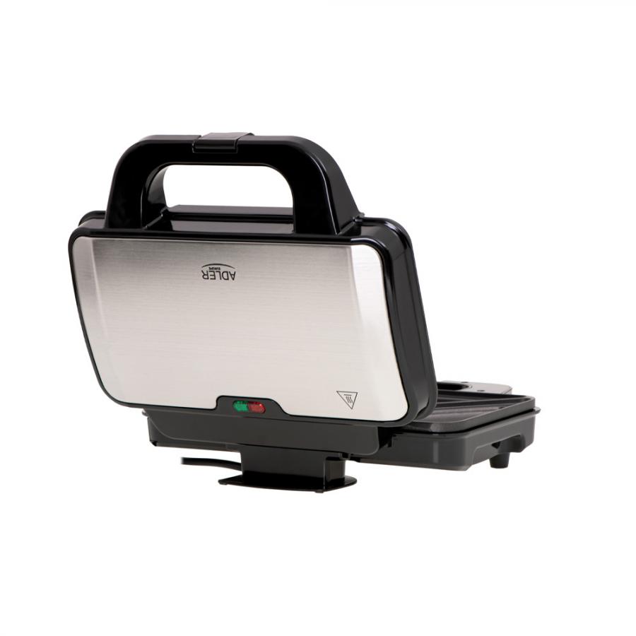 ADLER SANDWICH MAKER XXL SIZE 1300W BLACK SILVER