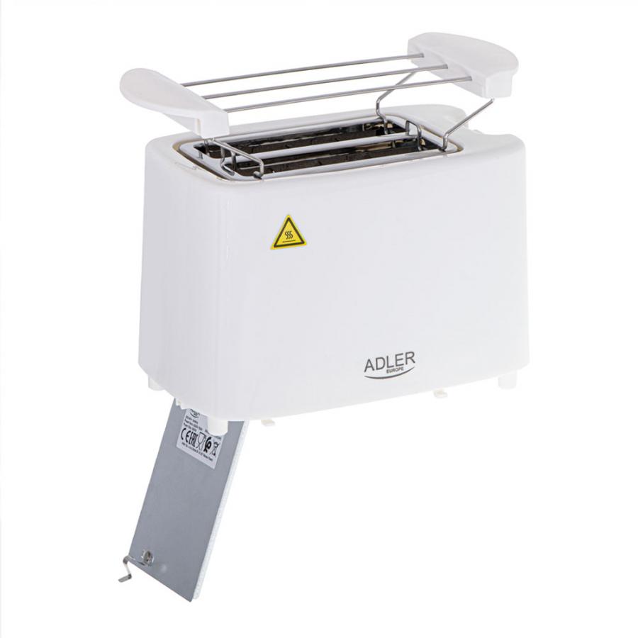 ADLER TOASTER 2 SLICE 900W WHITE