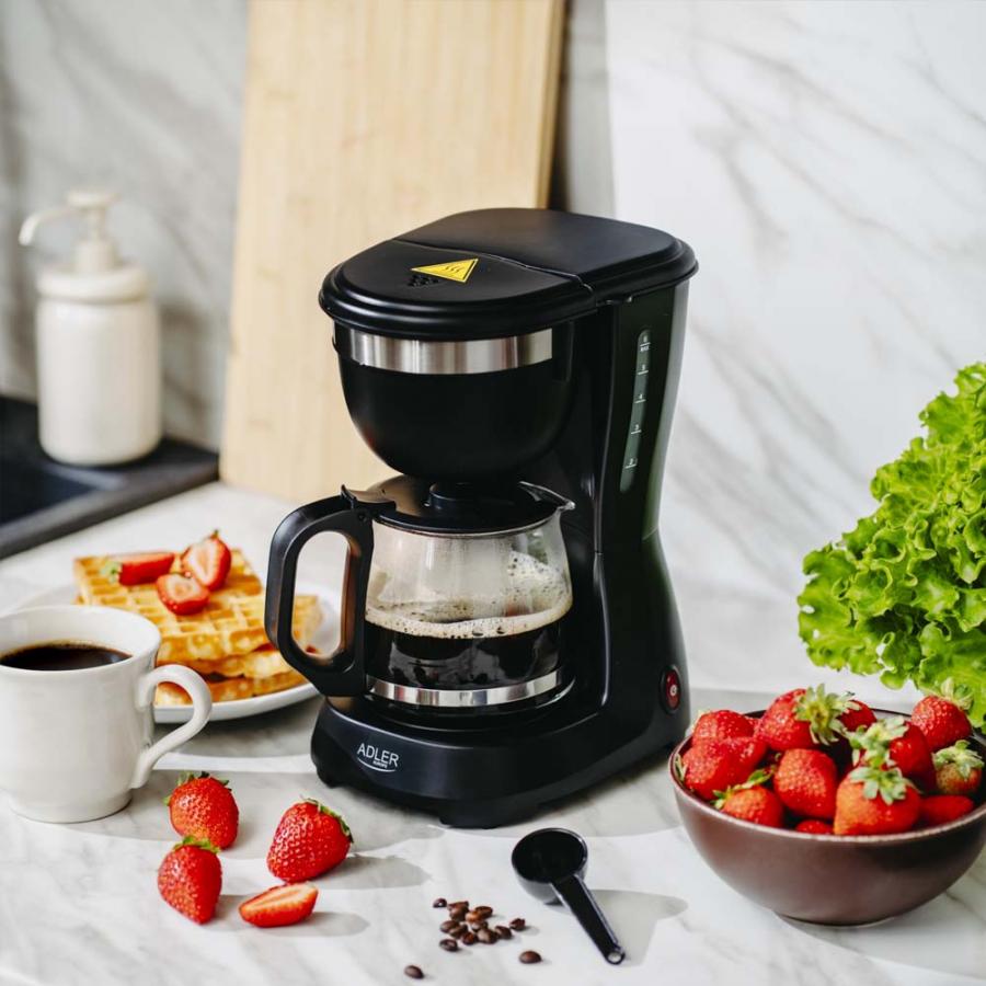 ADLER DRIP COFFEE MAKER 0.6L BLACK