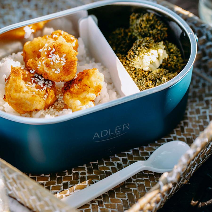 ADLER FOOD CONTAINER - HEATED - METAL CONTAINER BLUE