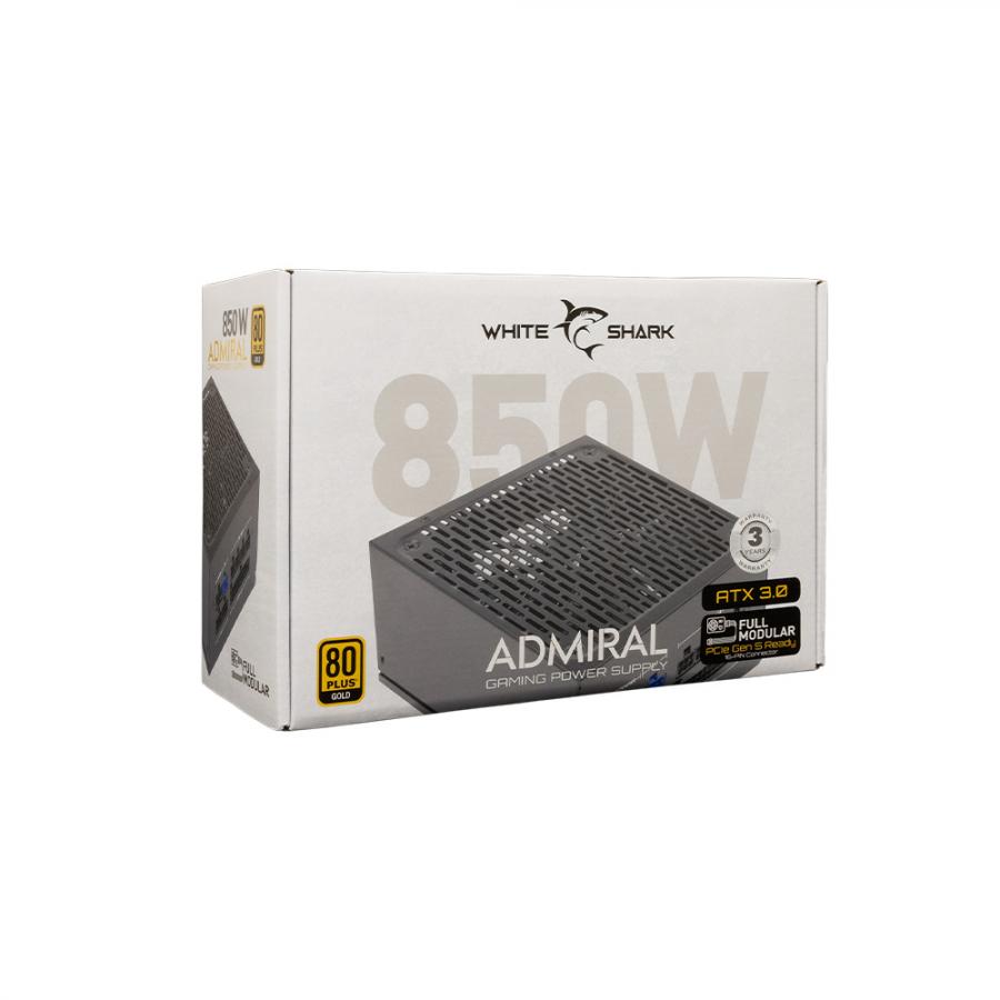 WHITE SHARK PSU 850W ADMIRAL GPSU-850W 80PLUS GOLD FULL MODULAR