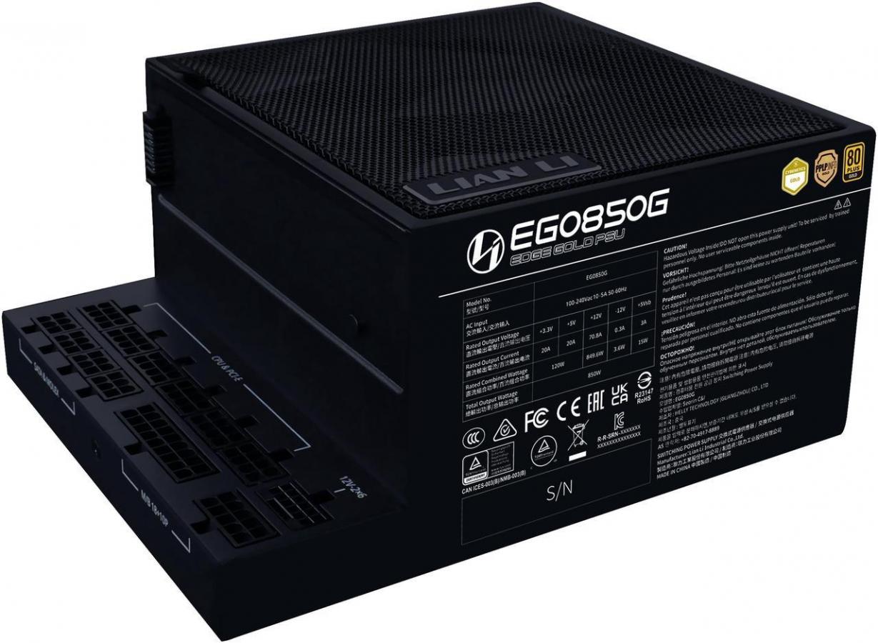 Lian Li Edge 850W Black 80+ Gold, Fully Modular ATX PSU