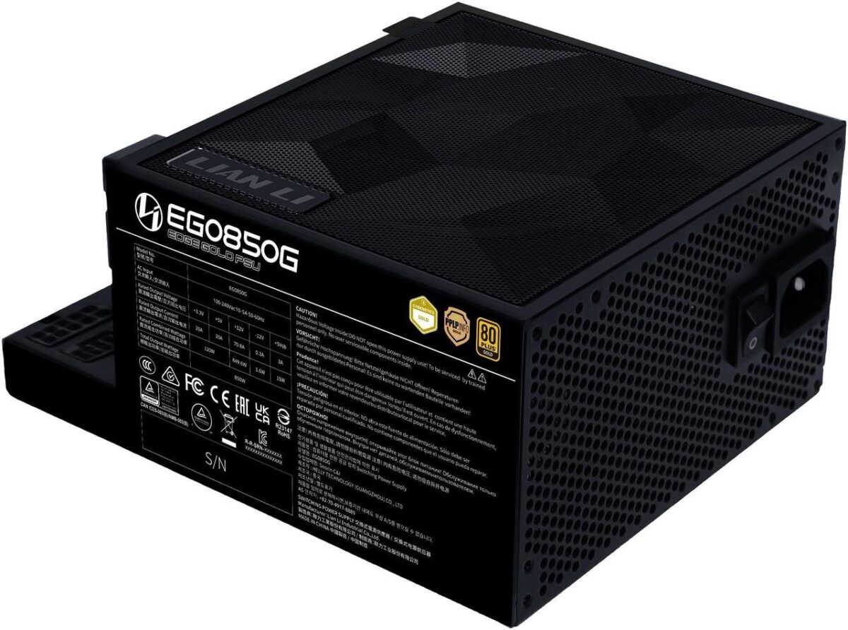 Lian Li Edge 850W Black 80+ Gold, Fully Modular ATX PSU
