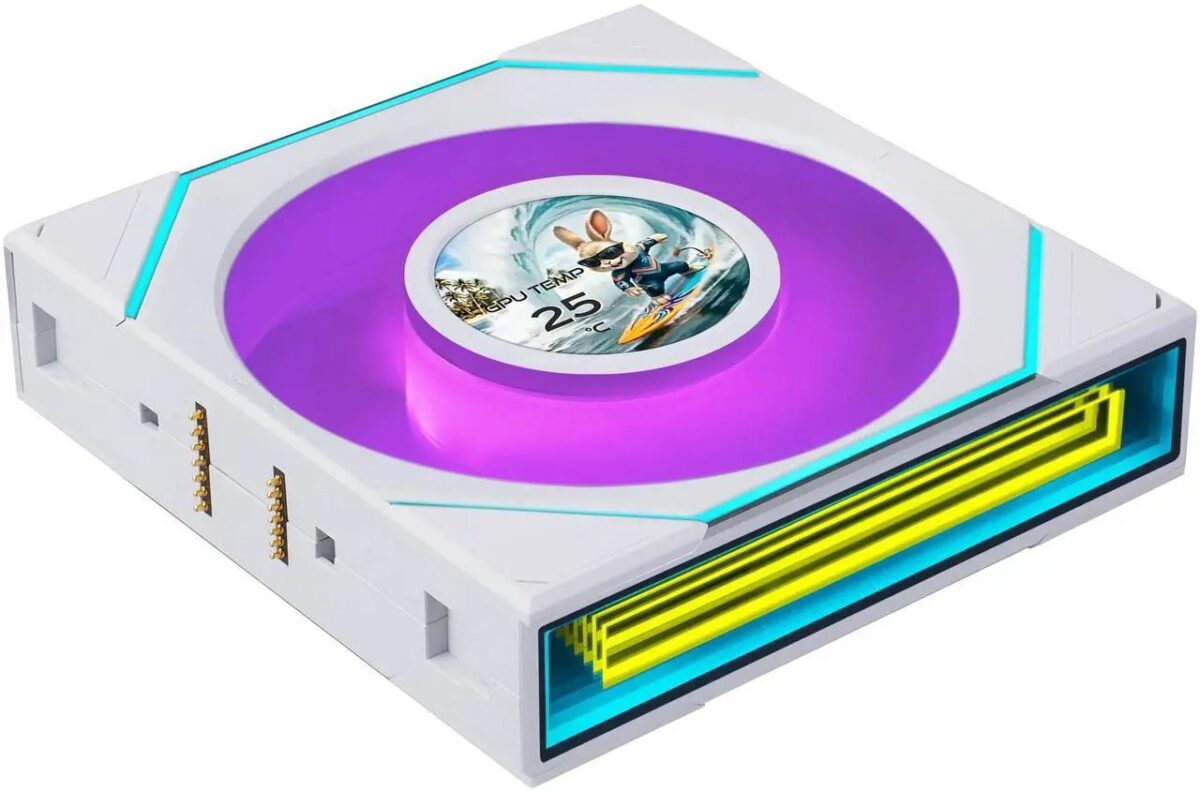 LIAN LI UNI FAN SL INF LCD FLEX Reverse - White - Wireless 120 (3pcs & controller) Case Fan
