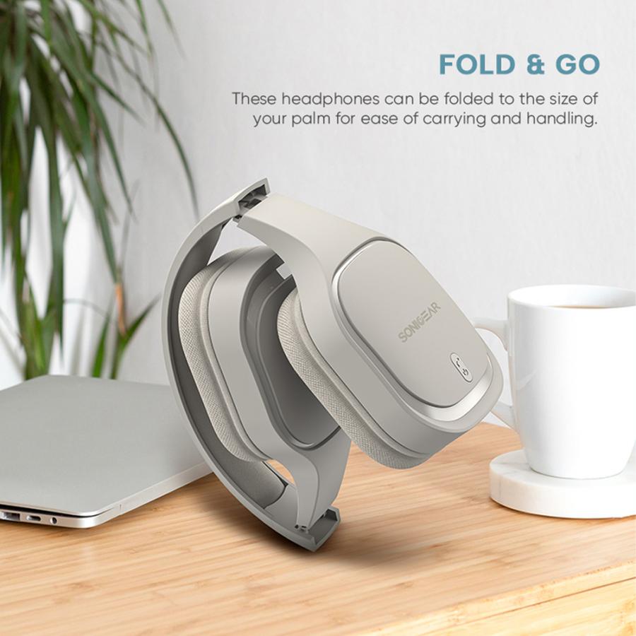 SONICGEAR BT 5.3 HEADSET AIRPHONE 7 (2025) CHALK GREY