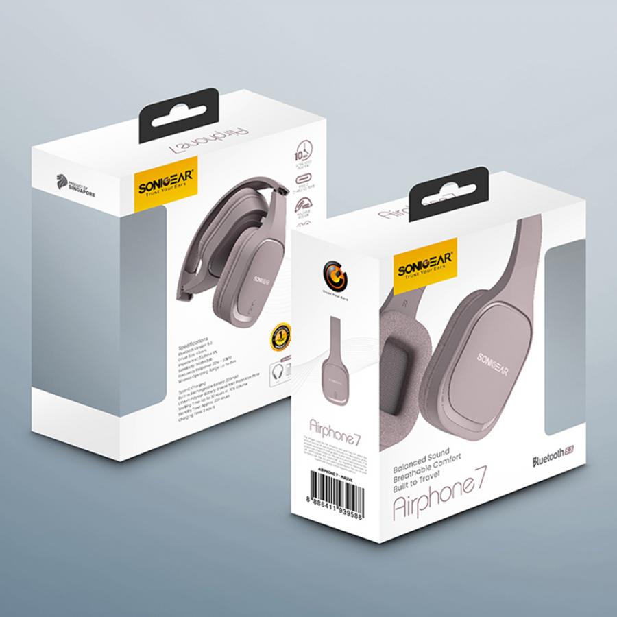 SONICGEAR BT 5.3 HEADSET AIRPHONE 7 (2025) MAUVE