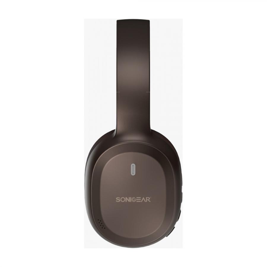 SONICGEAR 2-IN-1 BT6.0 FOLDABLE HEADPHONES AIRPHONE 8 ESPRESSO BROWN