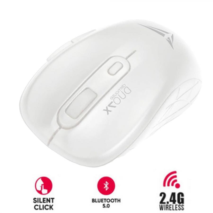 ALCATROZ SILENT AIRMOUSE DUO 7X WIRELESS/BT MOUSE WHITE