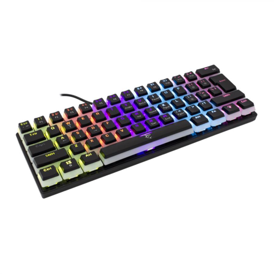 WHITE SHARK MECHANICAL KEYBOARD BLACK RED SWITCH