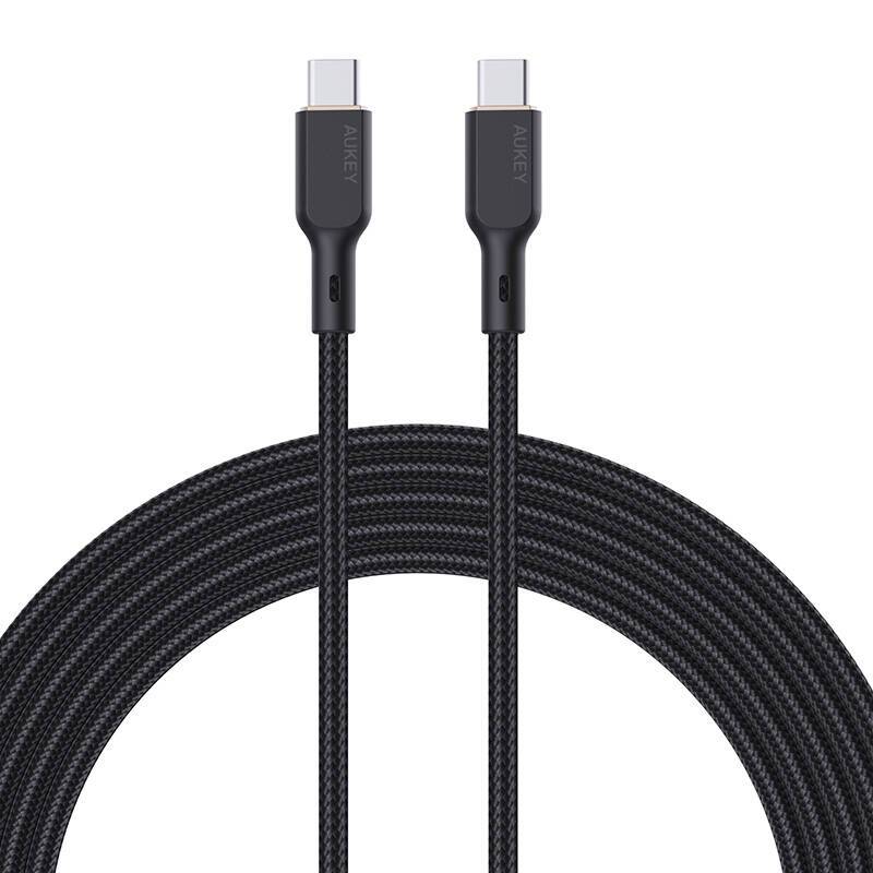 AUKEY (CB-KCC101) 1M 100W NYLON BRAIDED USB-C TO USB-C CABLE WITH KEVLAR CORE