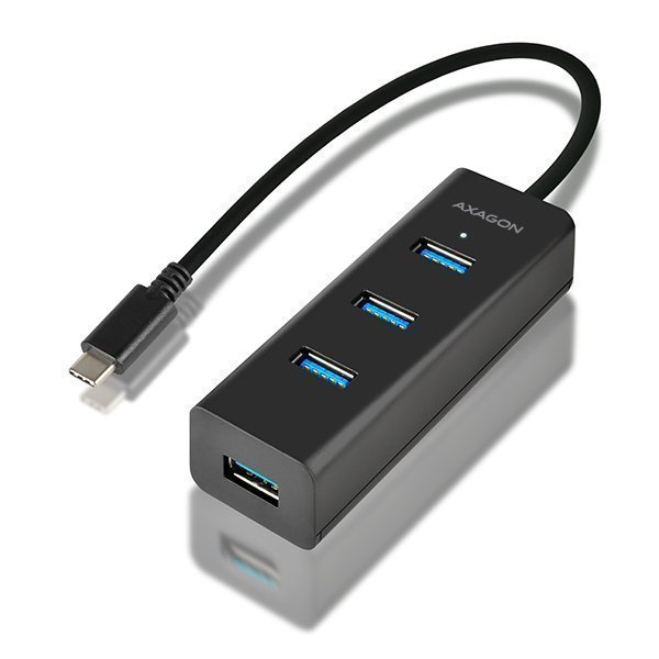 AXAGON HUE-S2C 4X USB3.0 CHARGING HUB, MICROUSB CHARGING CONNECTOR, TYPE-C