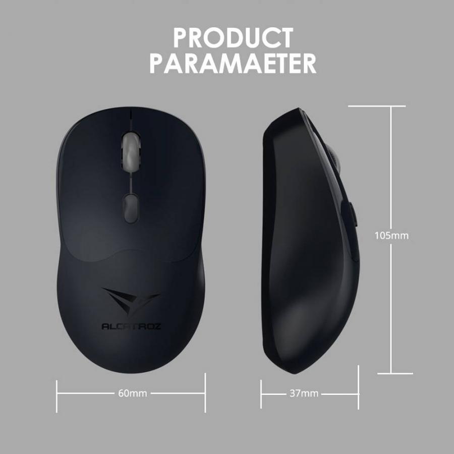ALCATROZ SILENT BT5.4 WIRELESS MOUSE AIRMOUSE DUO 6R CLOUD