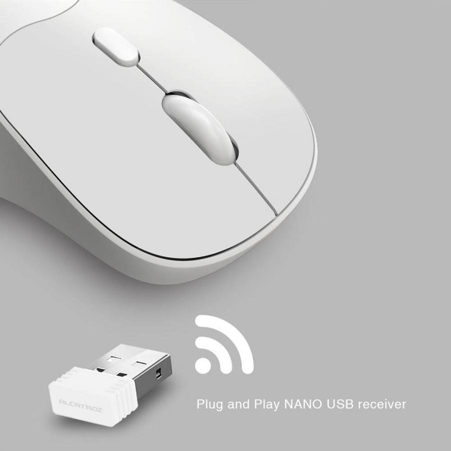 ALCATROZ SILENT BT5.4 WIRELESS MOUSE AIRMOUSE DUO 6R CLOUD