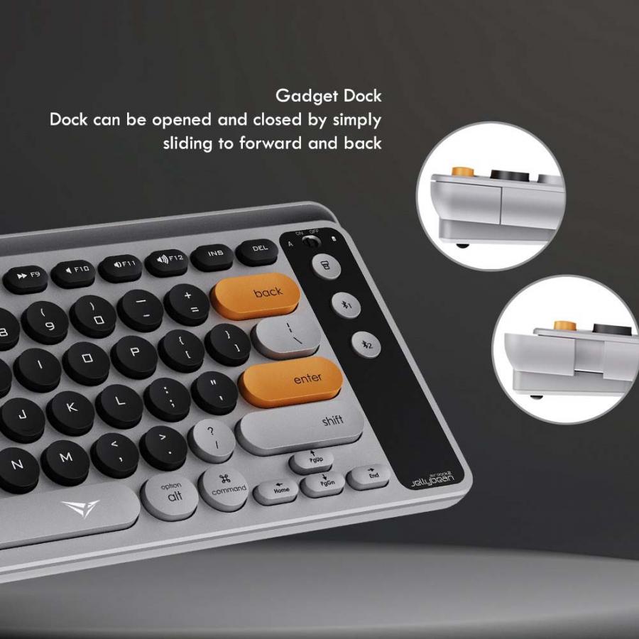 ALCATROZ MULTI DEVICE RECH KEYBOARD BT & 2.4G AIRDOCK 2 AUTUMN BLK