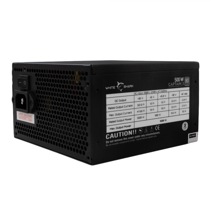 WHITE SHARK POWER SUPPLY GPSU-W500F 500W 80+ RGB