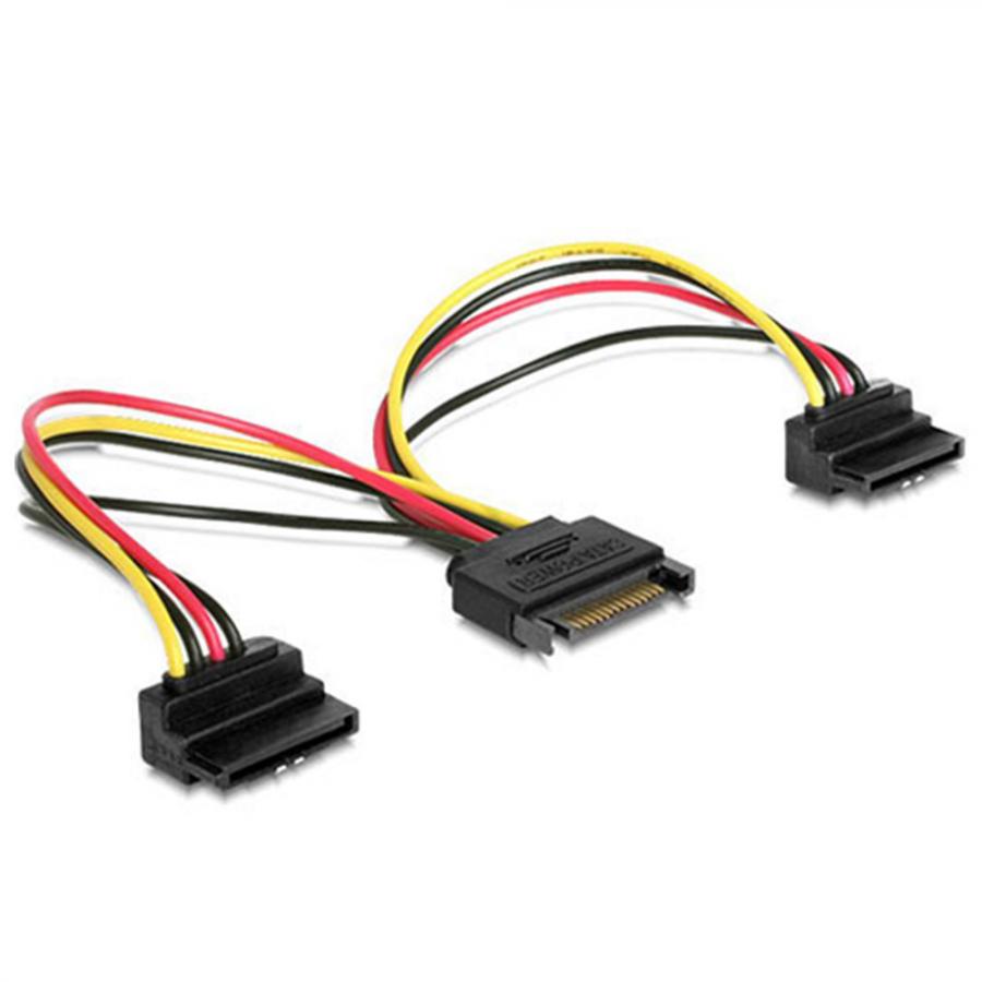 CABLEXPERT POWER SPLITTER CABLE WITH ANGLED OUTPUT CONNECTORS 0,15M
