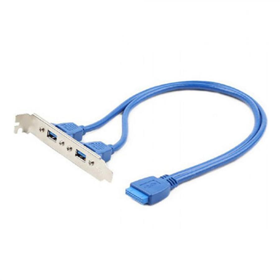 CABLEXPERT DUAL USB 3.0 RECEPTACLE ON BRACKET