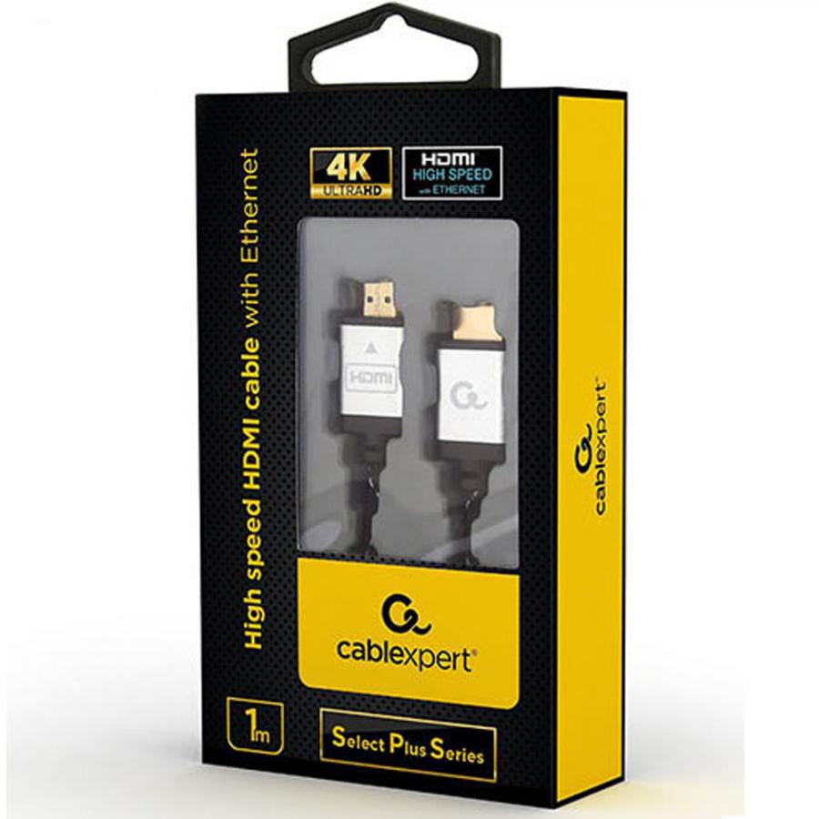 CABLEXPERT 4K HIGH SPEED HDMI CABLE WITH ETHERNET 'SELECT PLUS SERIES' 1M