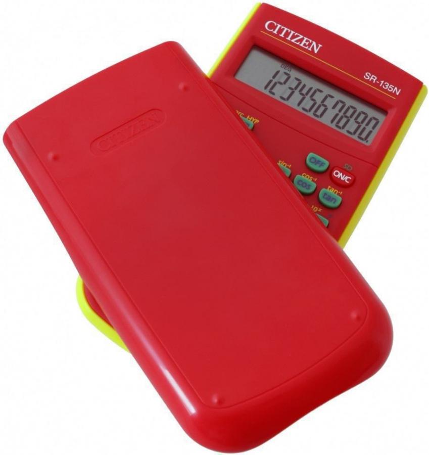 CITIZEN SR135FRDCFS DESKTOP CALCULATOR (RED)