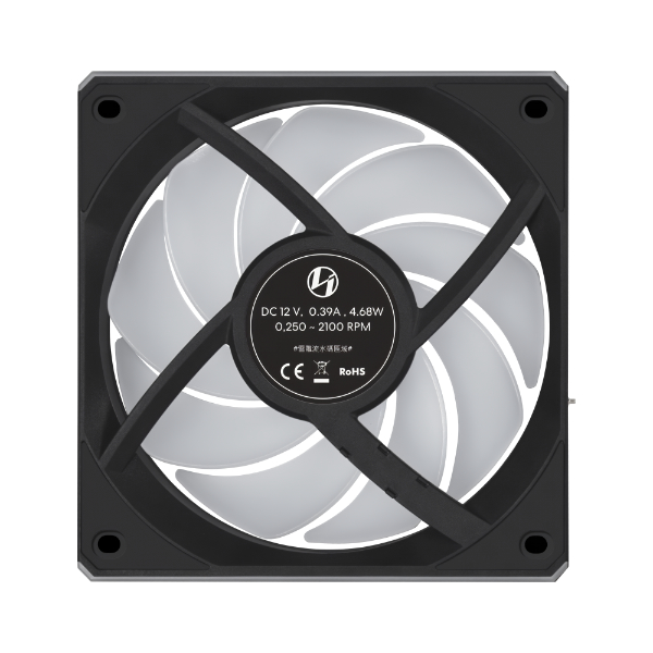 Lian Li UNI FAN CL FLEX WIRELESS 120mm Black - ARGB  - L-Wireless - PWM - No controller Included