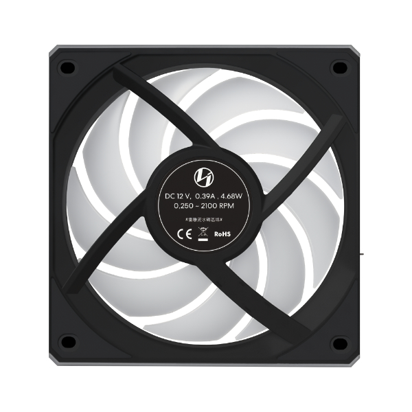 Lian Li UNI FAN CL FLEX WIRELESS 120mm Reverse Black (3pcs) - ARGB -L-Wireless - PWM - W/ Controller