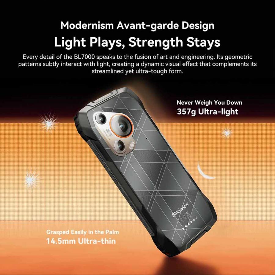 BLACKVIEW DUAL 5G RUGGED SMARTPHONE (8GB+256GB) BL7000 NFC WITH CHARGING DOCK BLACK