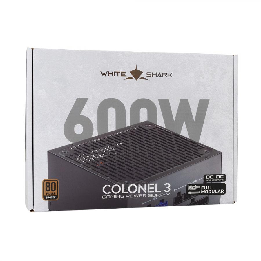 WHITE SHARK PSU 600W COLONEL 3 80PLUS BRONZE FULL MODULAR