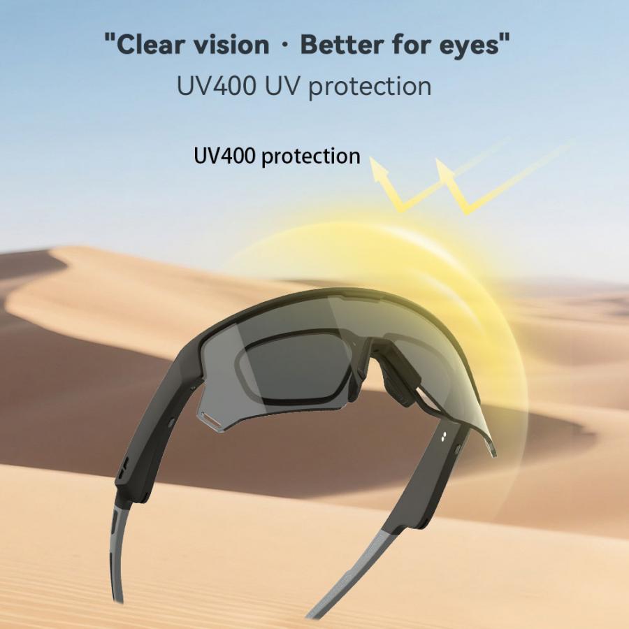 BLACKVIEW BT5.0 CYCLING SMART GLASSES BLACK
