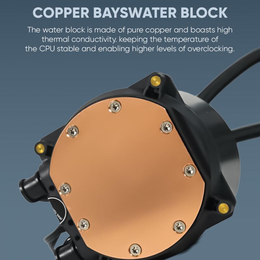 ARMAGGEDDON UNIQUE DUAL CPU COOLING FAN 9 BLADE DEEP FREEZE ADV A240 ARGB BLACK