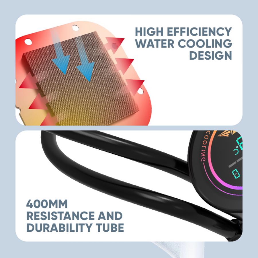 ARMAGGEDDON UNIQUE DUAL CPU COOLING FAN 9 BLADE DEEP FREEZE ADV A240 ARGB BLACK