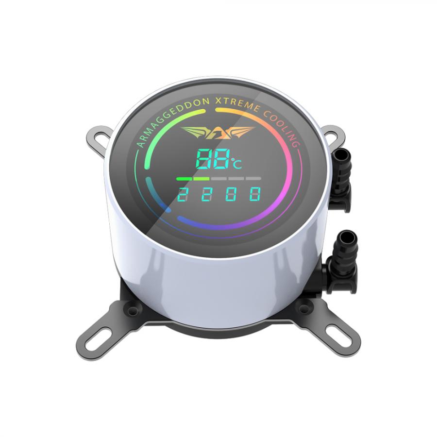ARMAGGEDDON UNIQUE DUAL CPU COOLING FAN 9 BLADE DEEP FREEZE ADV A240 ARGB WHITE