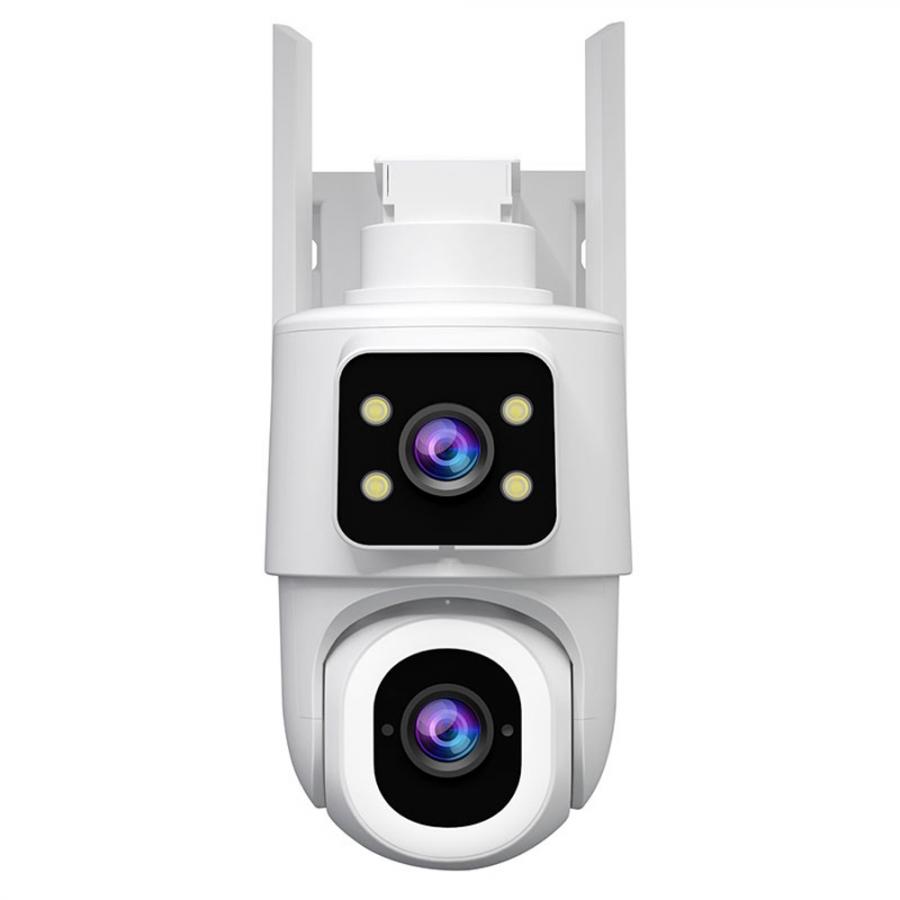 SRIHOME 4G LTE 4MP HD DUAL LENS AOV LOW POWERED BATTERY CAMERA WITH 7W SOLAR PANEL