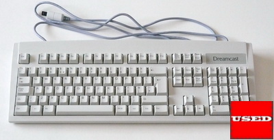 Dreamcast Keyboard (Yellowed)  USED (Damaged Box)