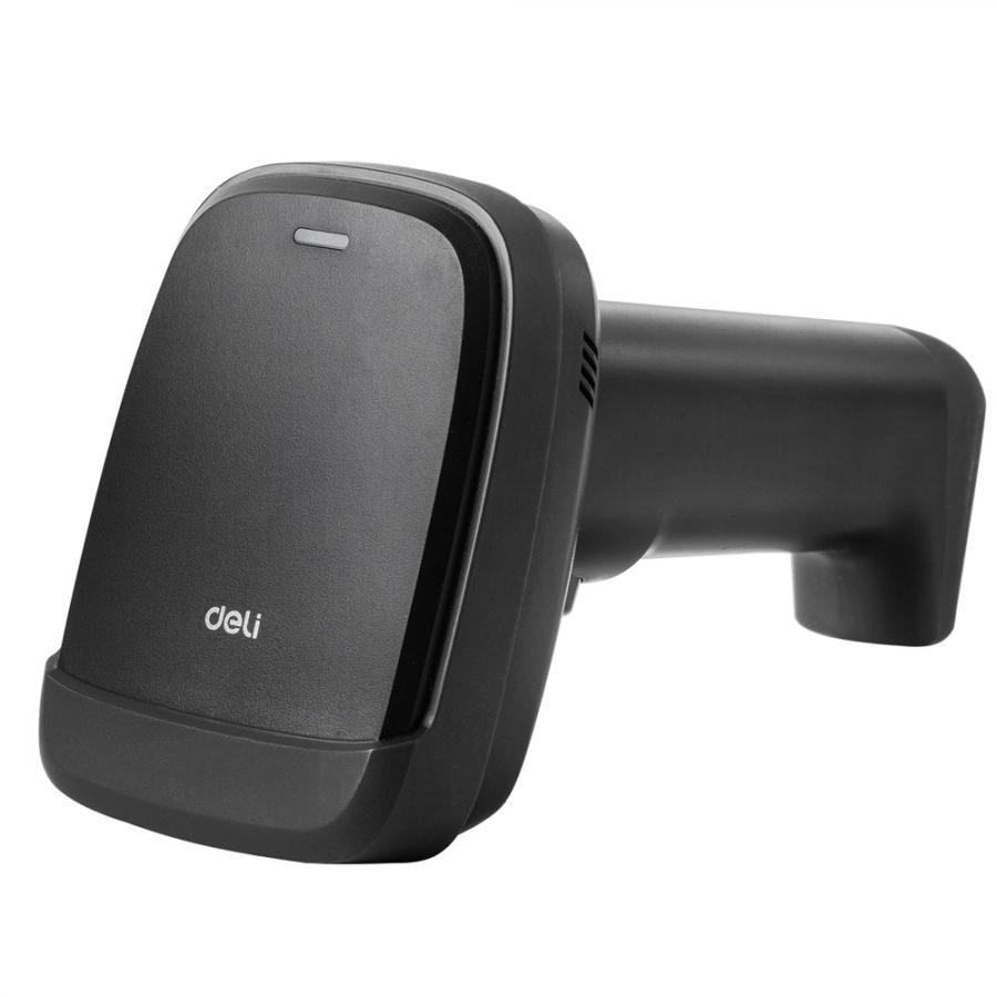 DELI 1D & 2D HANDHELD BARCODE SCANNER BLACK
