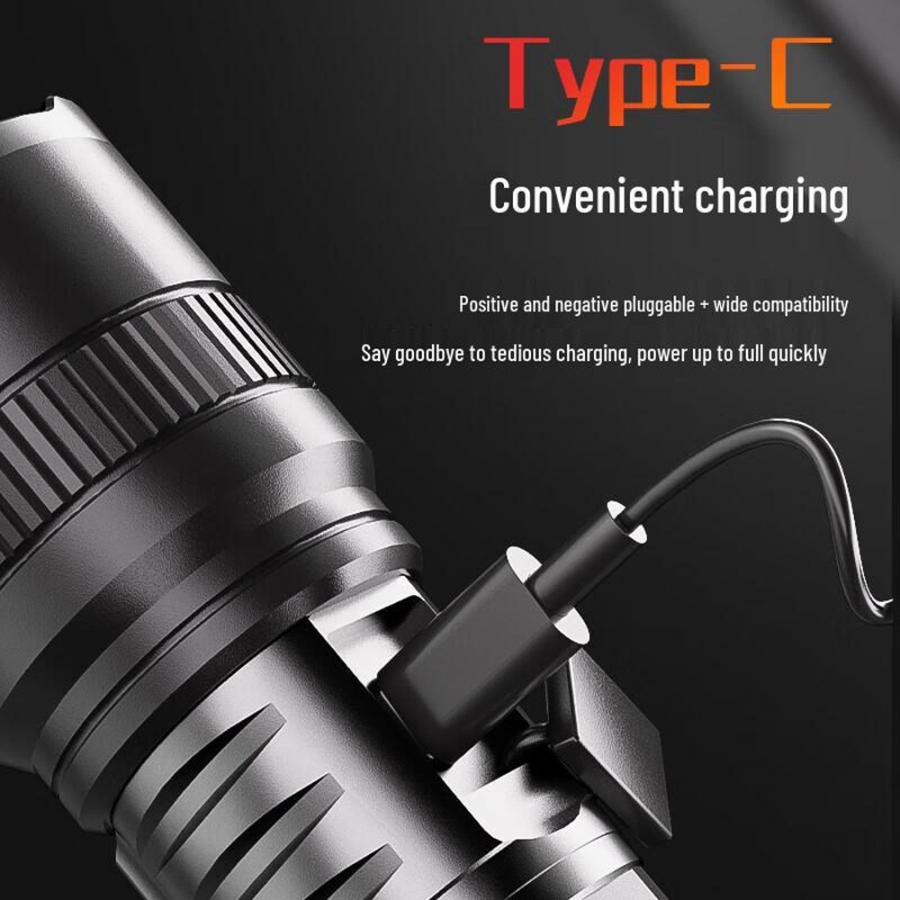 DELI FLASHLIGHT 500LM BLACK