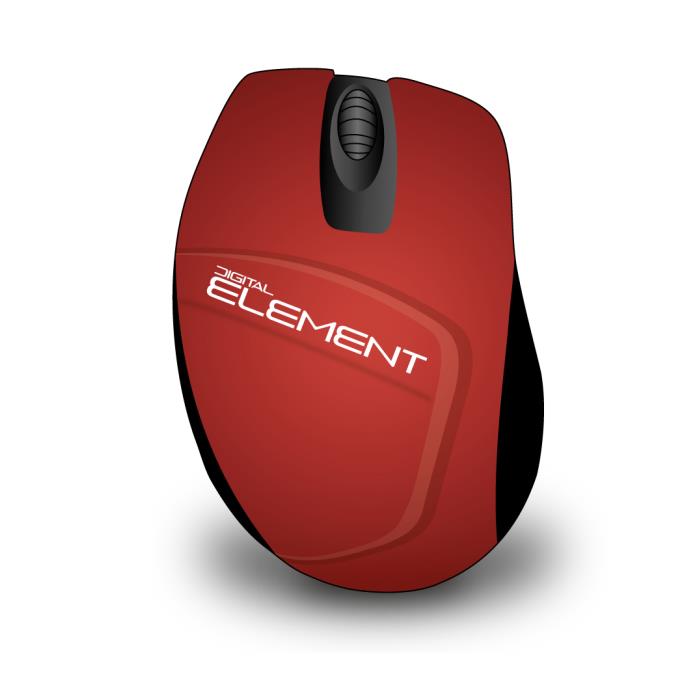 ELEMENT Wireless Mouse MS-165R (Red)