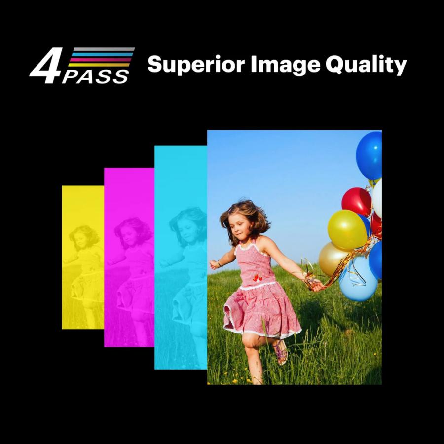Kodak Mini 3 Retro 4PASS Smartphone Photo Printer Portable (7.6 x 7.6 cm) + 8 Sheets, Yellow
