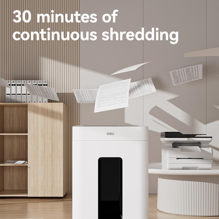DELI P5 ULTRA SILENCE PAPER SHREDDER 23L WHITE
