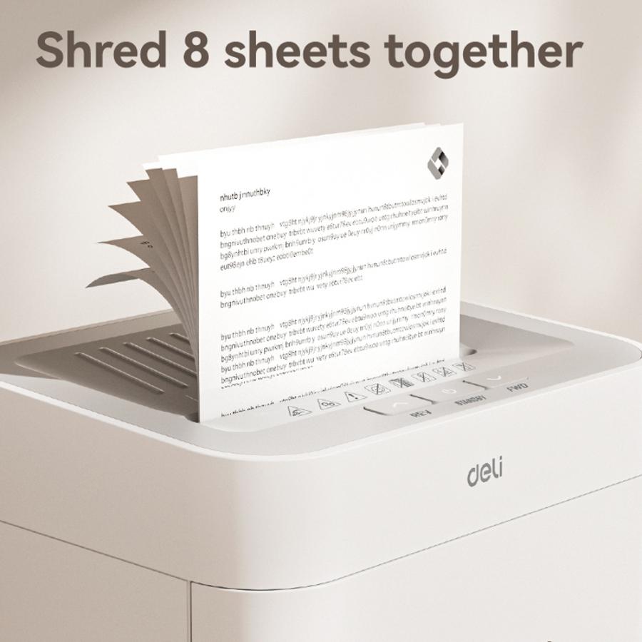 DELI P5 ULTRA SILENCE PAPER SHREDDER 23L WHITE