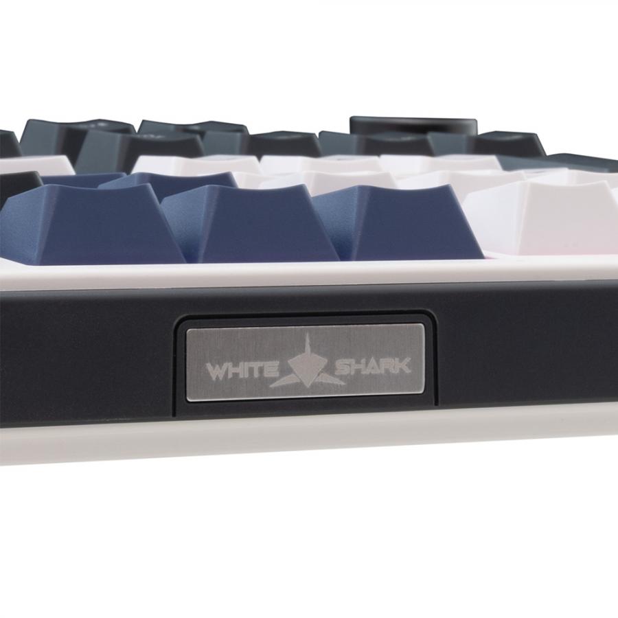 WHITE SHARK MECH US KEYBOARD RED SWITCH GK-007251 EXCALIBUR WHITE
