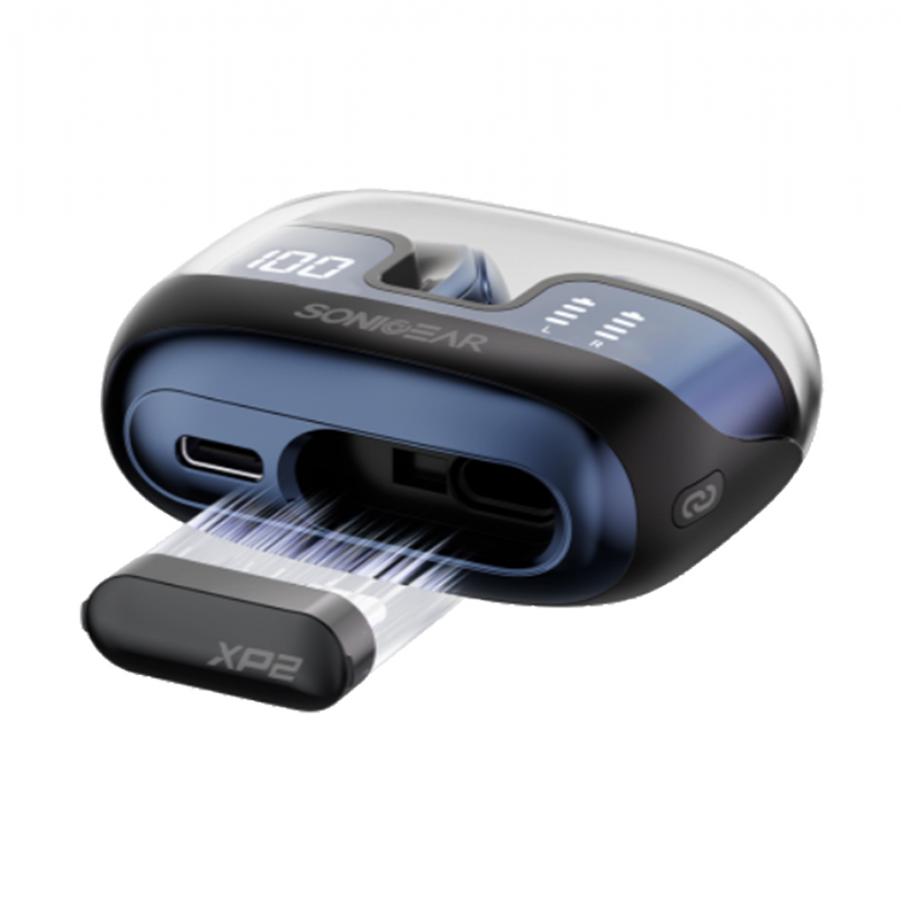 SONICGEAR DUAL MODE 2.4G/BT5.4 SUPERIOR 4MICS ANC/ENC EARPUMP XP2 OBSIDIAN