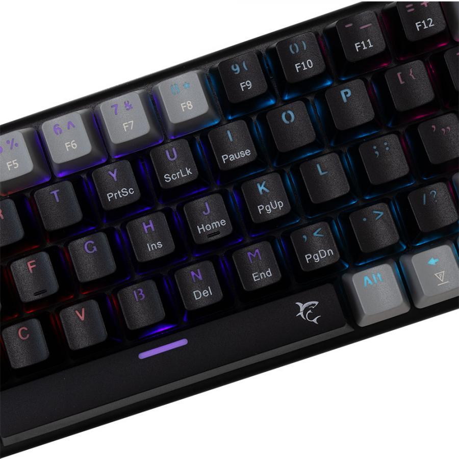 WHITE SHARK MECHANICAL KEYBOARD GK-002121V2 US BLUE SWITCH WAKIZASHI-2 BLACK/GREY