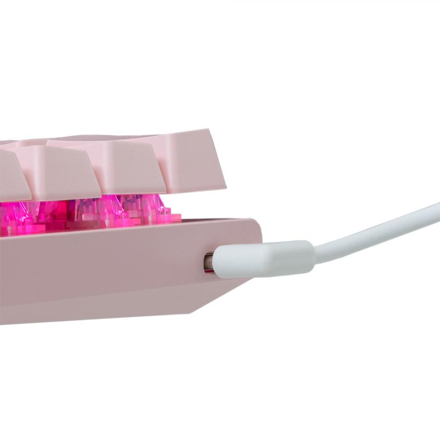 WHITE SHARK MECHANICAL KEYBOARD GK-002421V2 US BLUE SWITCH WAKIZASHI-2 PINK
