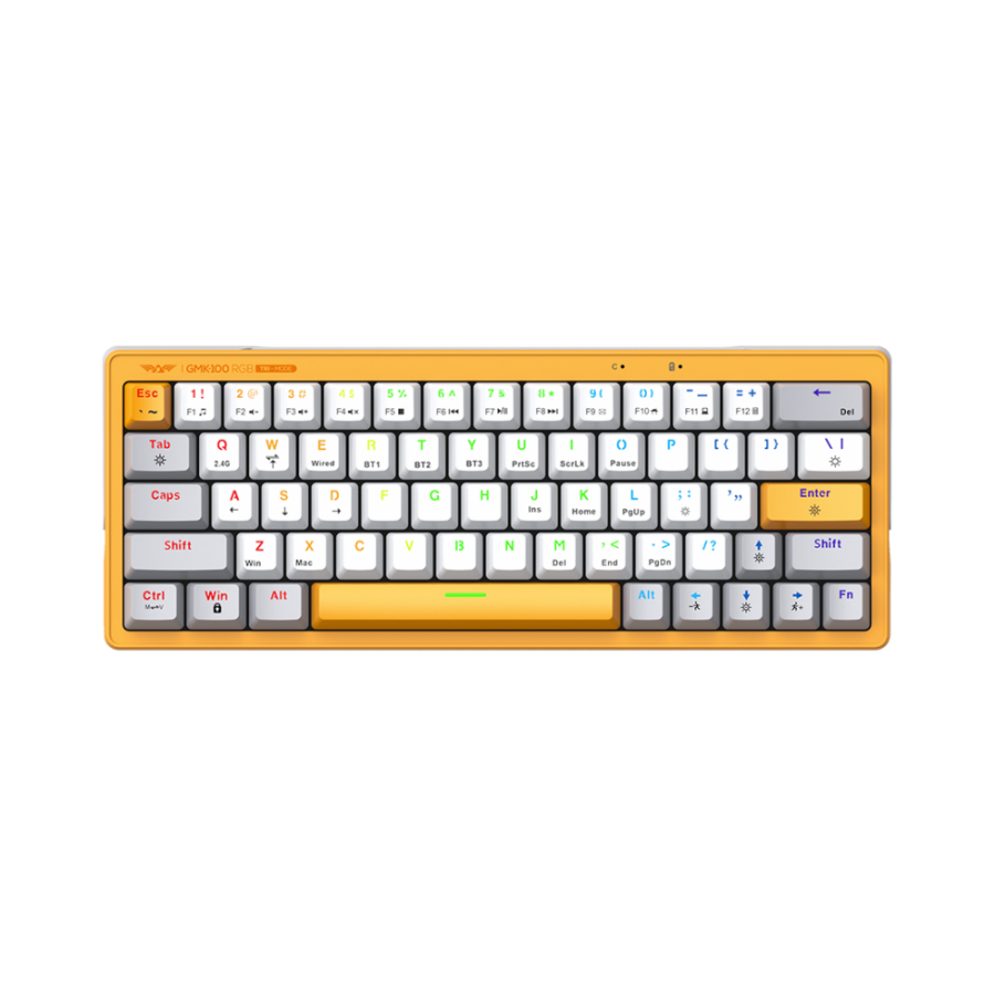 ARMAGGEDDON TRIMODE MECH RGB KEYBOARD LINEAR 63KEYS GMK-100 SUMMER