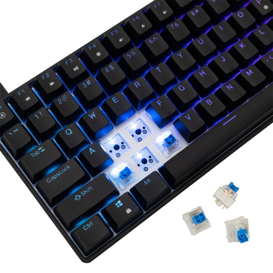 WHITE SHARK MECH KEYBOARD GK-005121 HAMACHI RGB US BLUE SW.