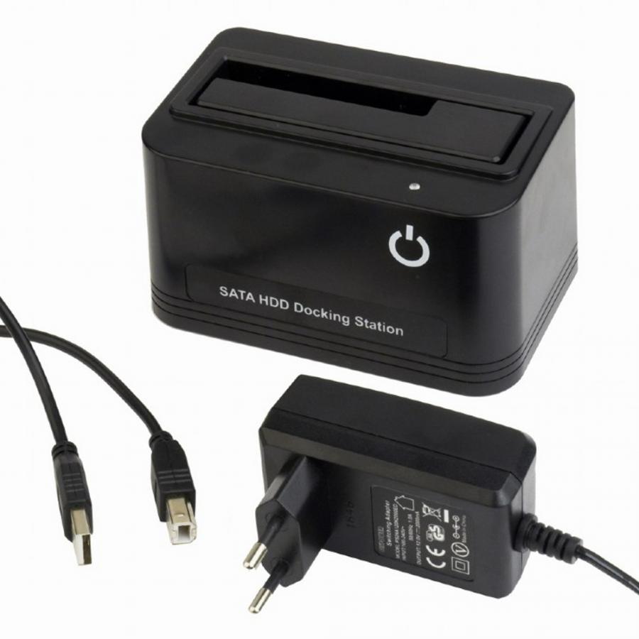 GEMBIRD USB DOCKING STATION FOR 2,5 AND 3,5 INCH SATA HARD DRIVES BLACK